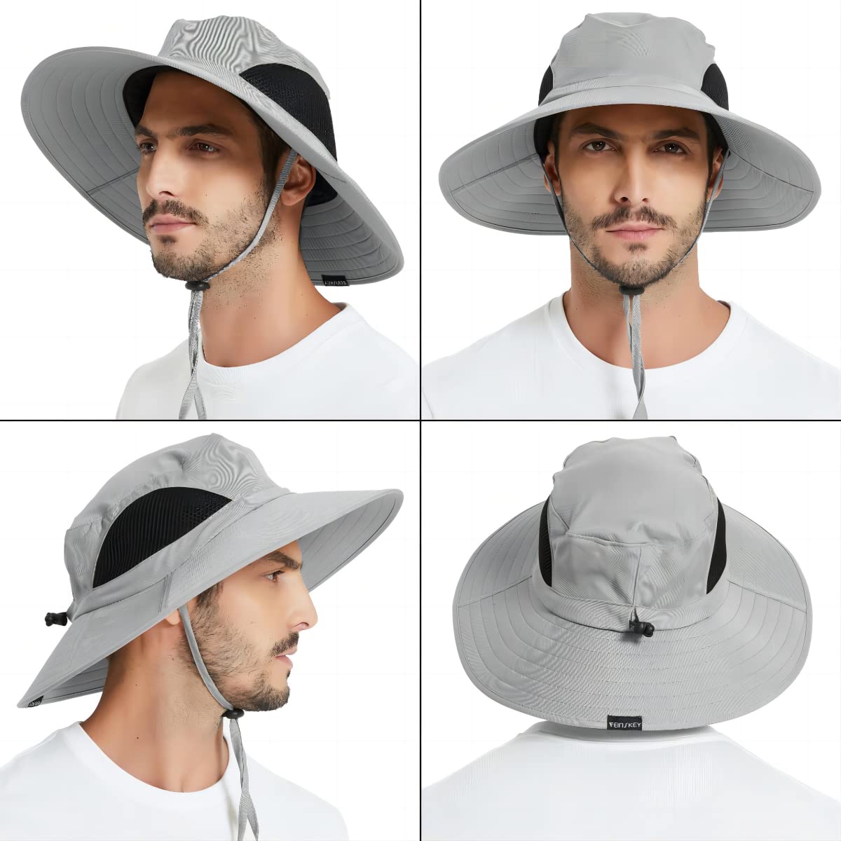 Wide-Brim Sun Hat — UPF 50+, Packable, Waterproof (EINSKEY)