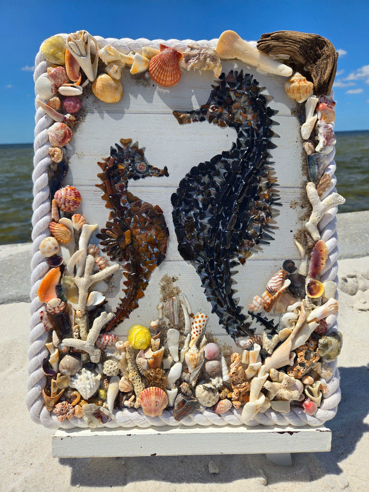 Majestic Seahorses Fossil Art Creations