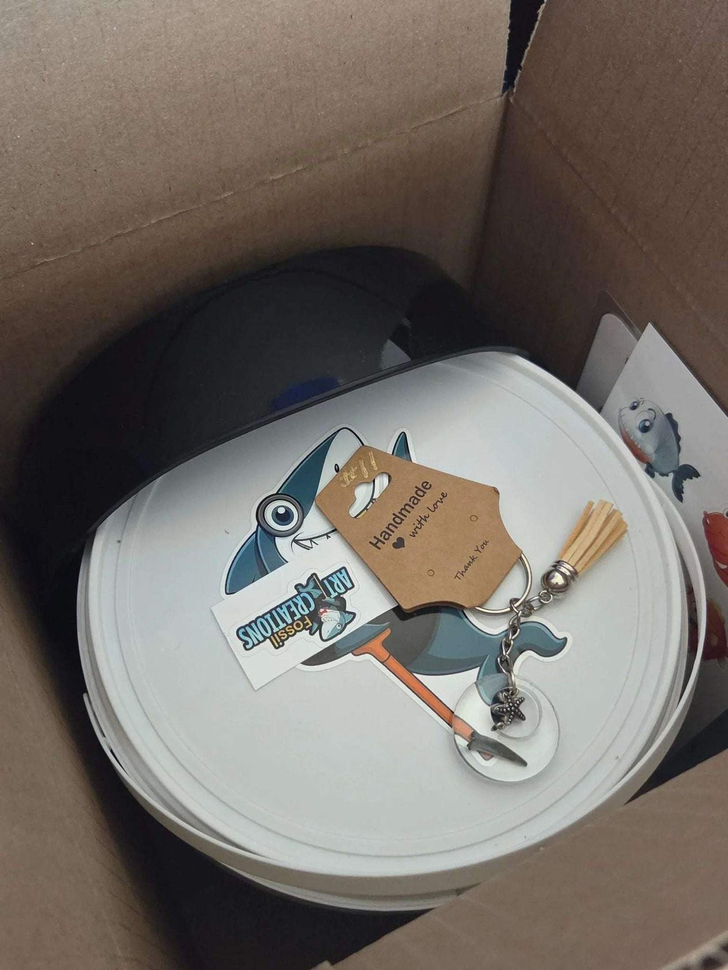 bucket in box
