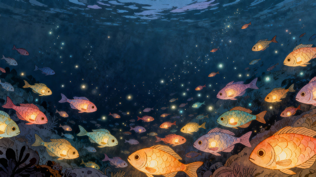 The Sea-Glass Star Chapter 5: Lanternfish Night Market - Fossil Art Creations 
