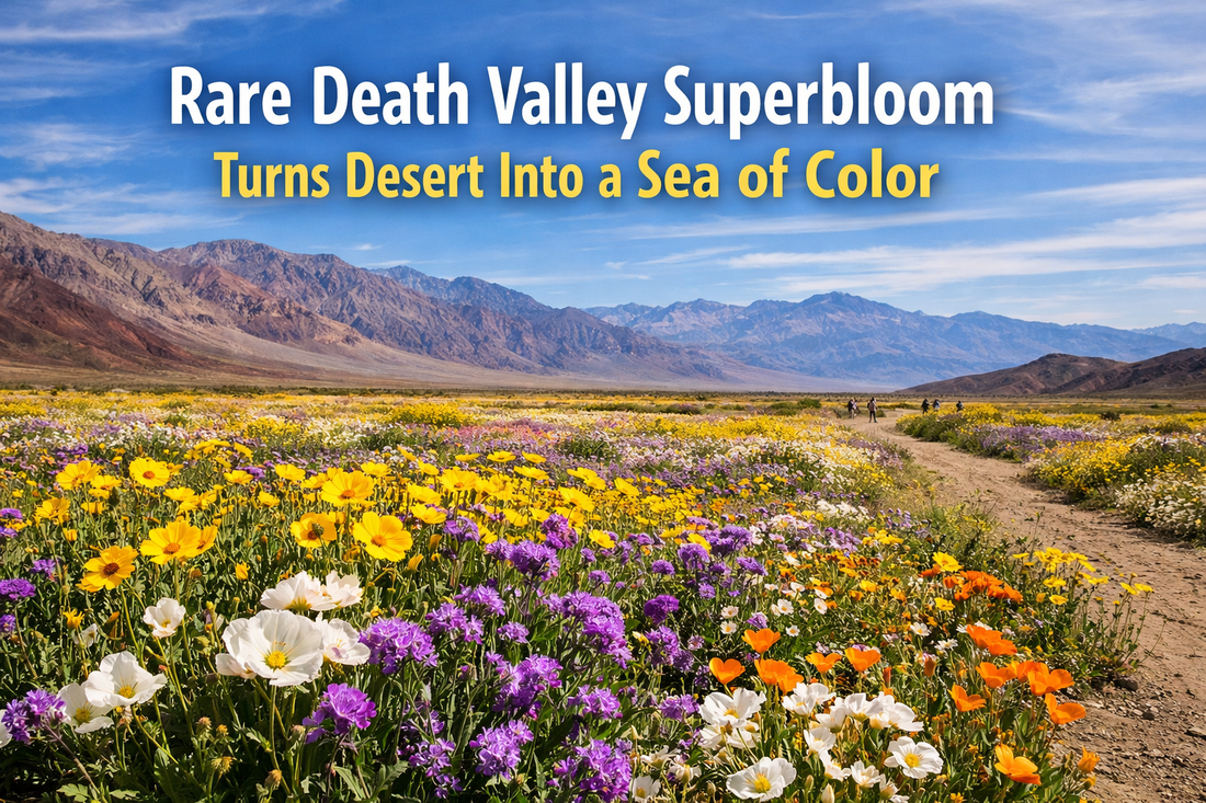 Death Valley superbloom in full bloom