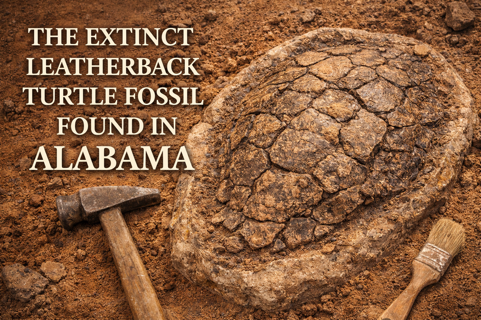 32-Million-Year-Old Leatherback Turtle Fossil Discovery in Alabama ...