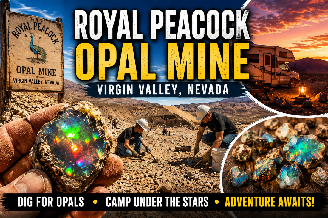 Royal Peacock Opal Mine: Nevada’s Desert Treasure Hunt for Black Fire Opal