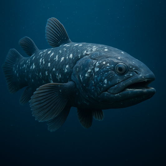 Realistic deep-sea coelacanth