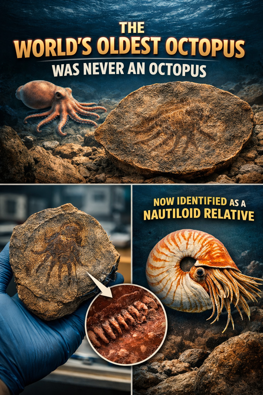The World’s Oldest Octopus Was Never an Octopus – Fossil Art Creations