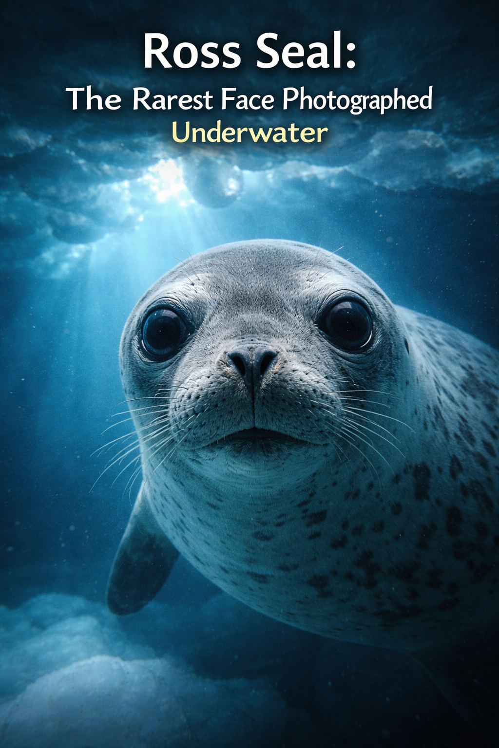 Ross Seal: The Rarest Face Photographed Underwater - Fossil Art Creations 
