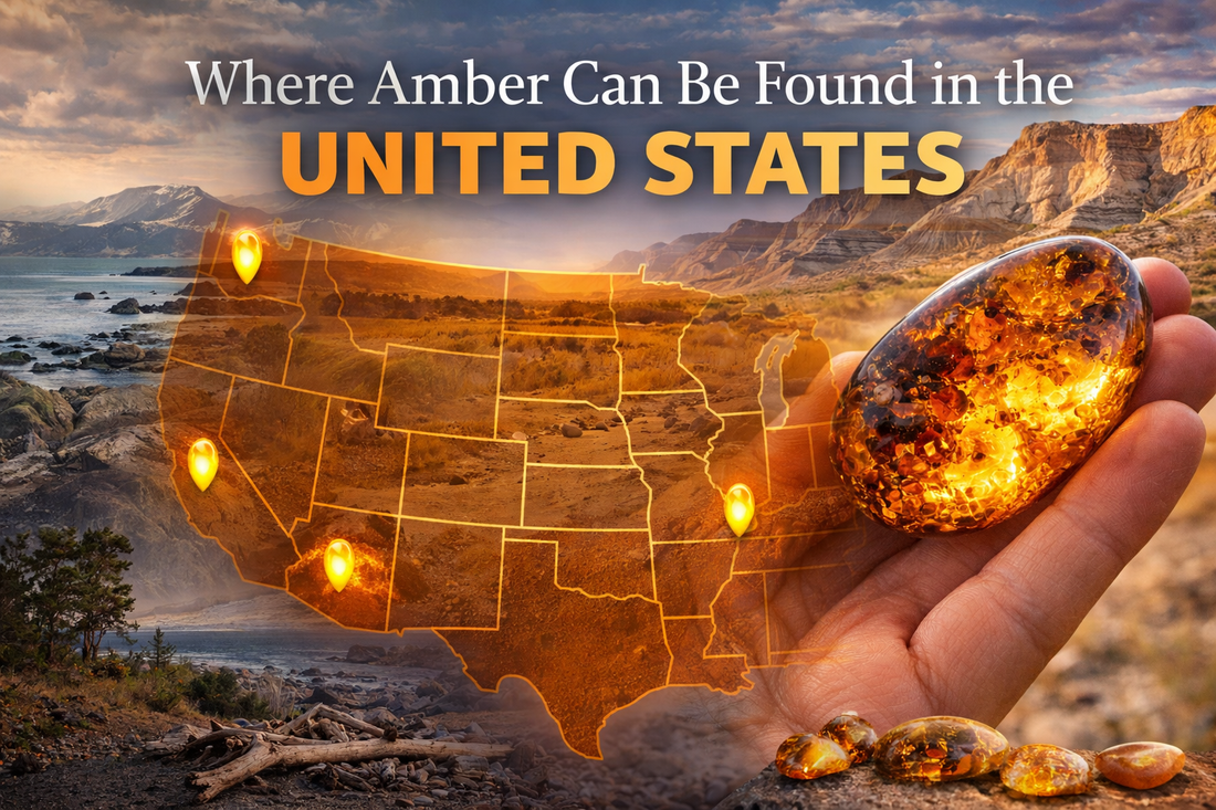 Where amber is found in the US