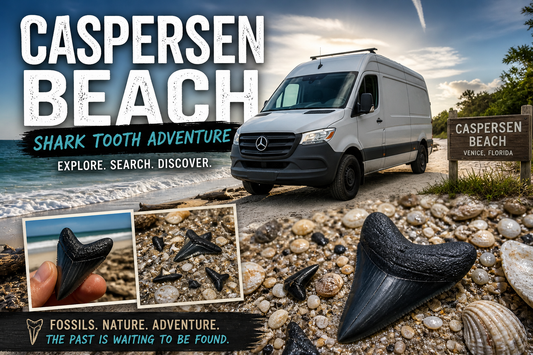 Caspersen Beach shark tooth adventure
