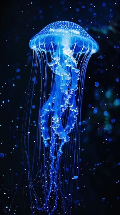 Meet the newly discovered "blue samurai" jellyfish, a cobalt man-of-war riding shifting currents and hinting at how warming oceans move life to new shores.