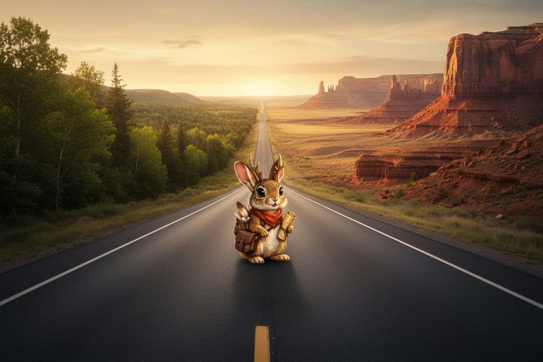 Scout on a long open highway 