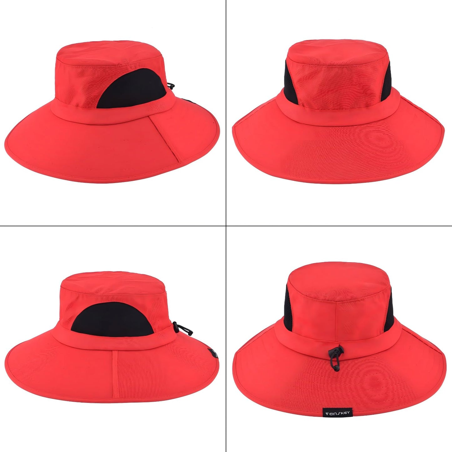 EINSKEY Wide Brim Sun Hat, UPF 50+ UV Protection Waterproof Packable Bucket Hat for Men & Women, Fishing Hiking Beach Garden