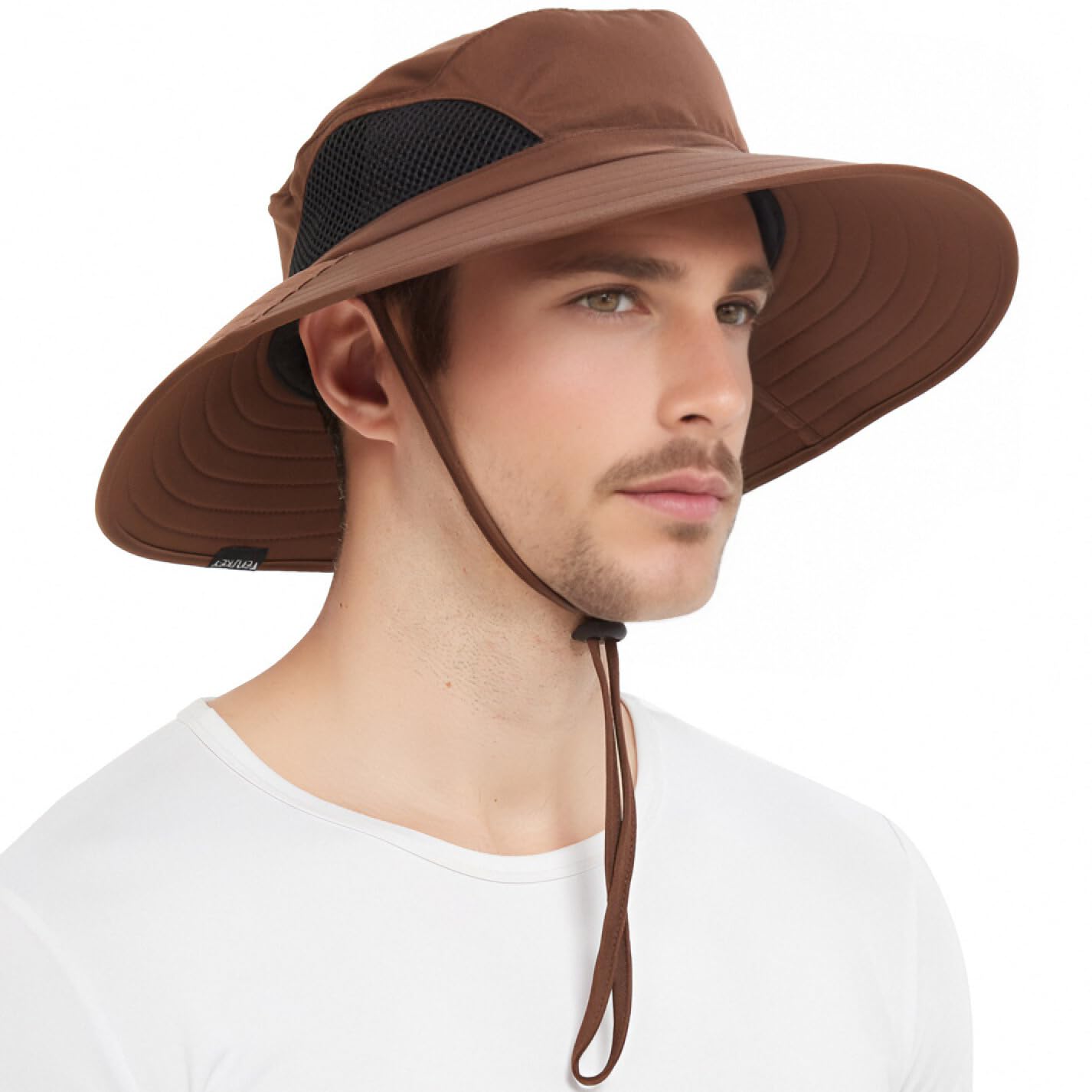 Wide-Brim Sun Hat — UPF 50+, Packable, Waterproof (EINSKEY)