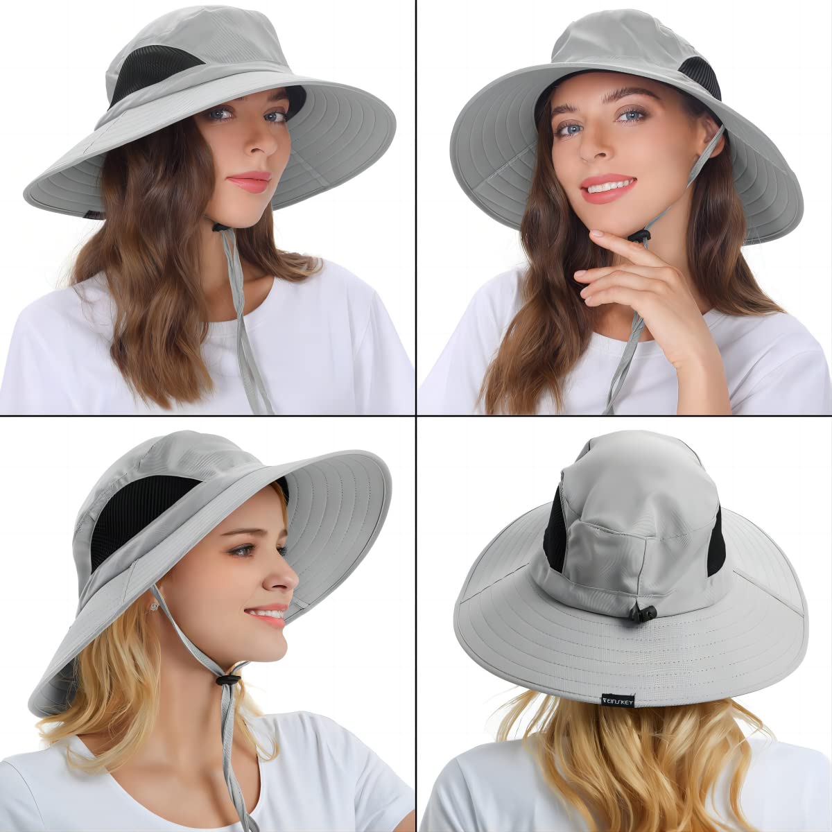 Wide-Brim Sun Hat — UPF 50+, Packable, Waterproof (EINSKEY)
