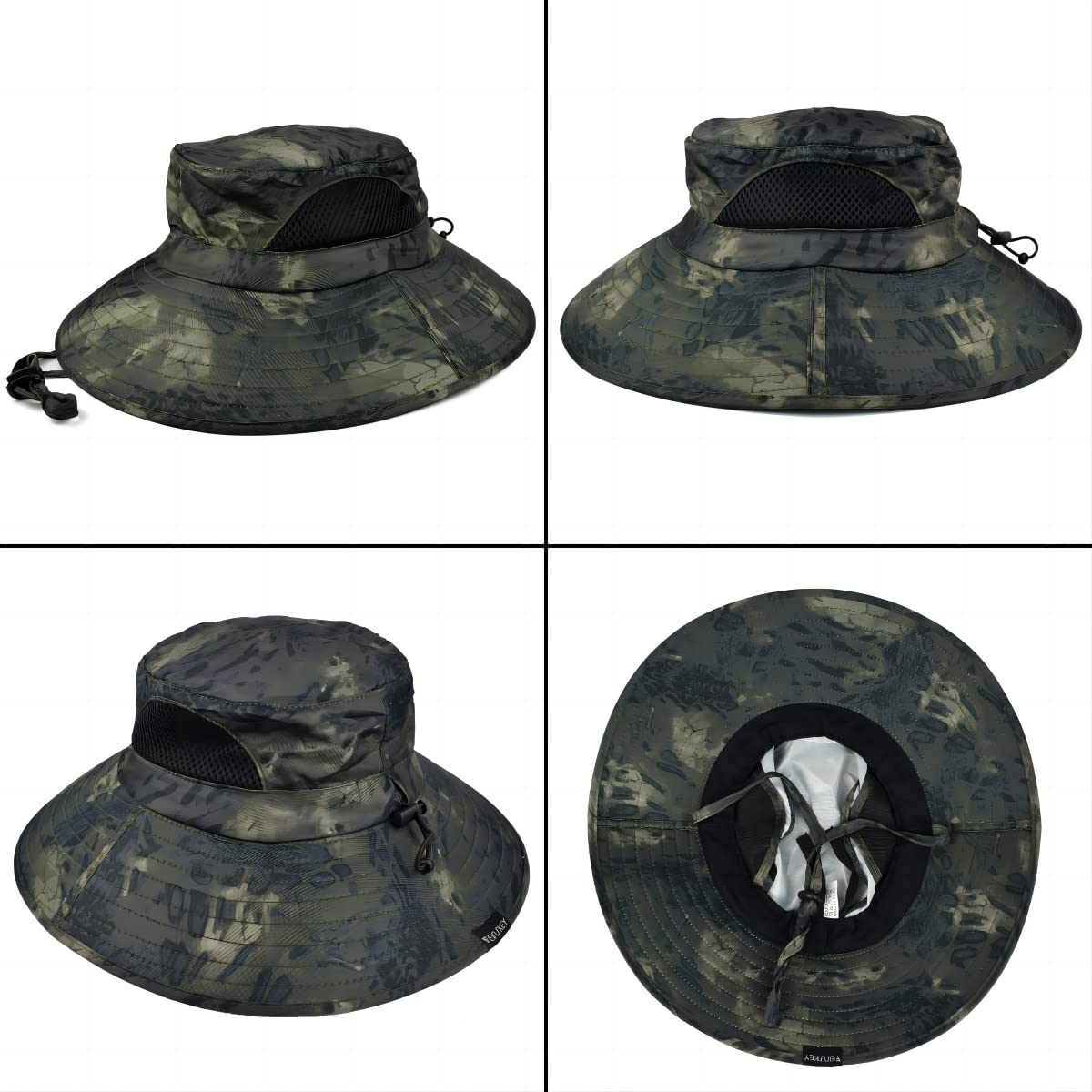 Wide-Brim Sun Hat — UPF 50+, Packable, Waterproof (EINSKEY)