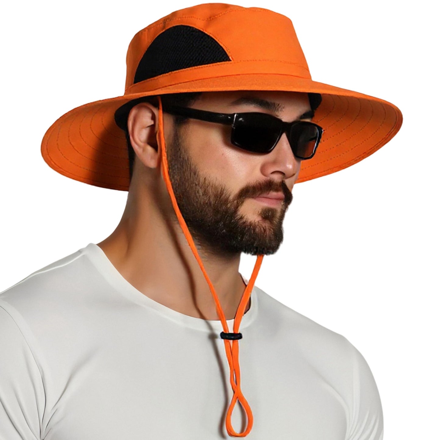 Wide-Brim Sun Hat — UPF 50+, Packable, Waterproof (EINSKEY)