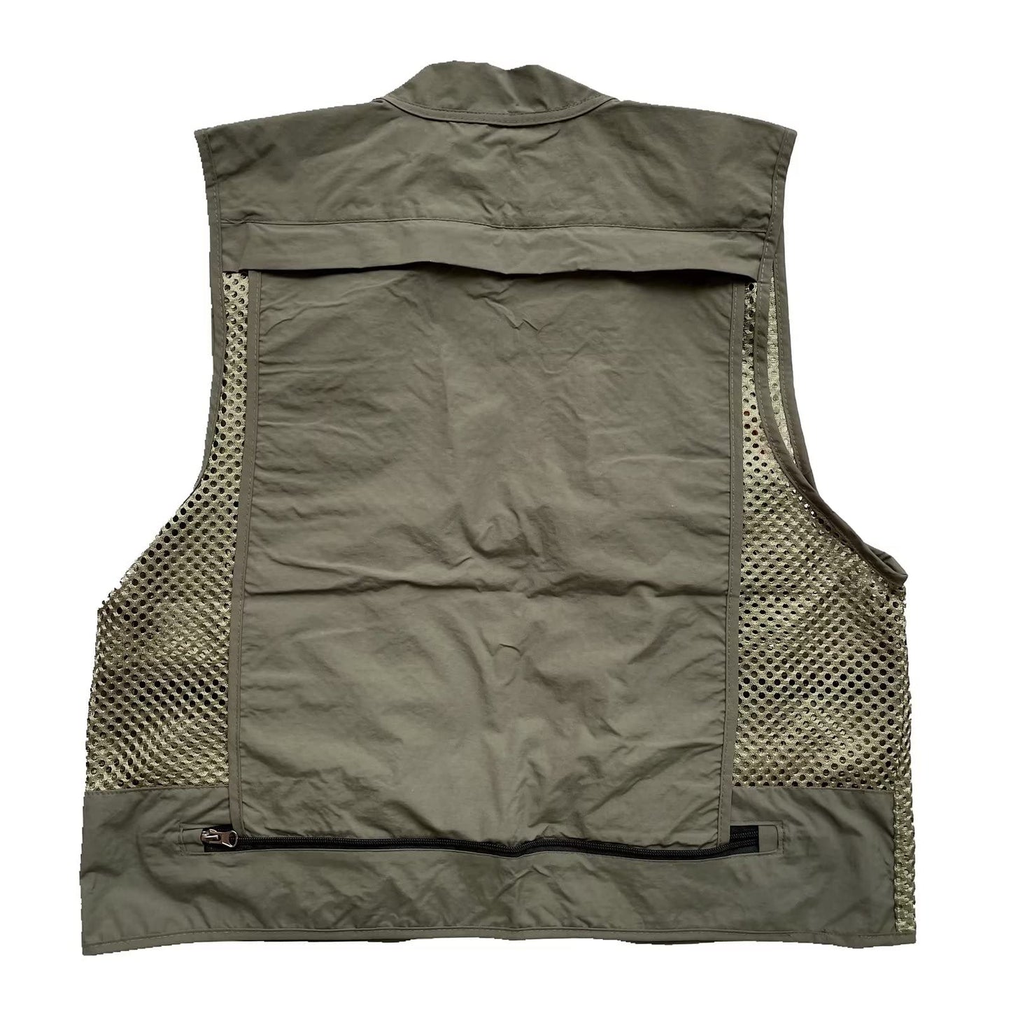 Men Mesh Breathable Multi-Pocket Vest Outdoor Travelers Fly Fishing Photography