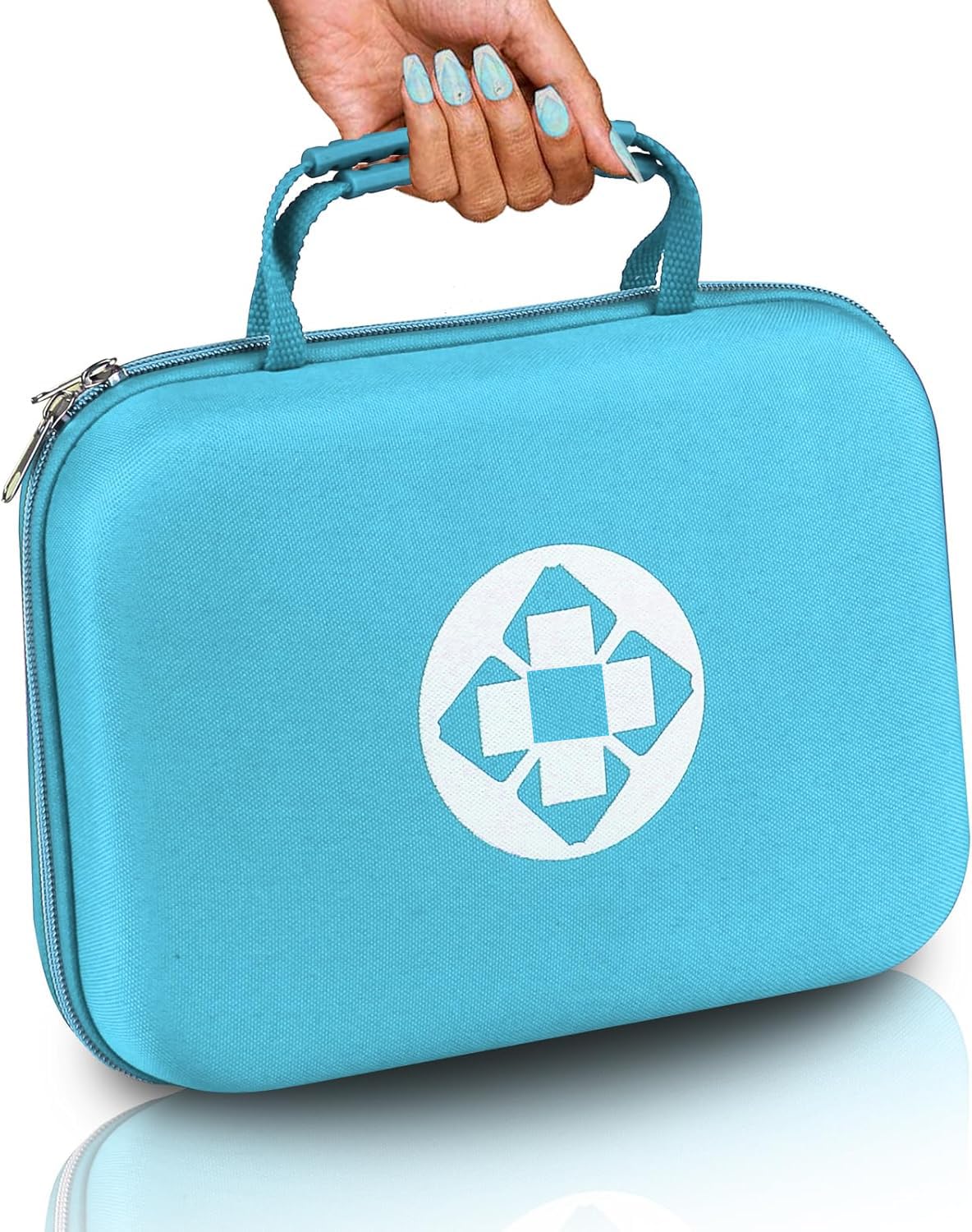 276PCS Small Travel First Aid Kit Supplies for Business, First Aid Kits Backpacking Essentials Items Trauma First Aid Survival Kits for Home Outdoor Adventure, Blue AMORNING