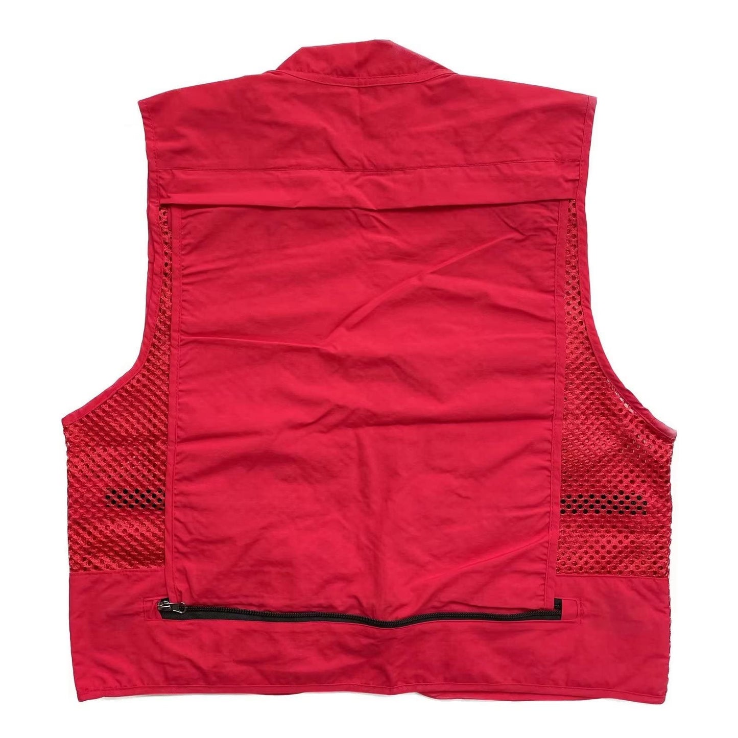 Men Mesh Breathable Multi-Pocket Vest Outdoor Travelers Fly Fishing Photography