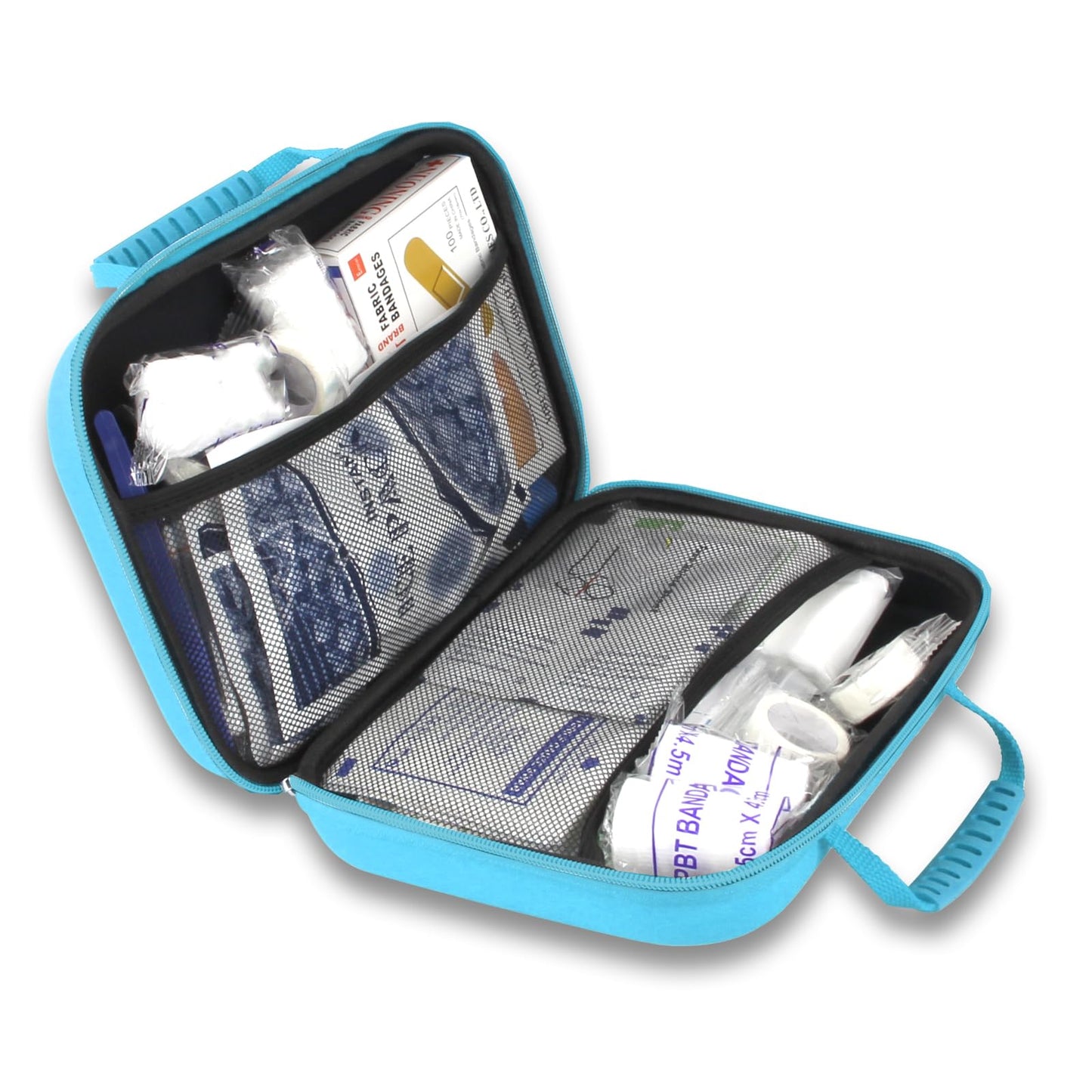 276PCS Small Travel First Aid Kit Supplies for Business, First Aid Kits Backpacking Essentials Items Trauma First Aid Survival Kits for Home Outdoor Adventure, Blue AMORNING