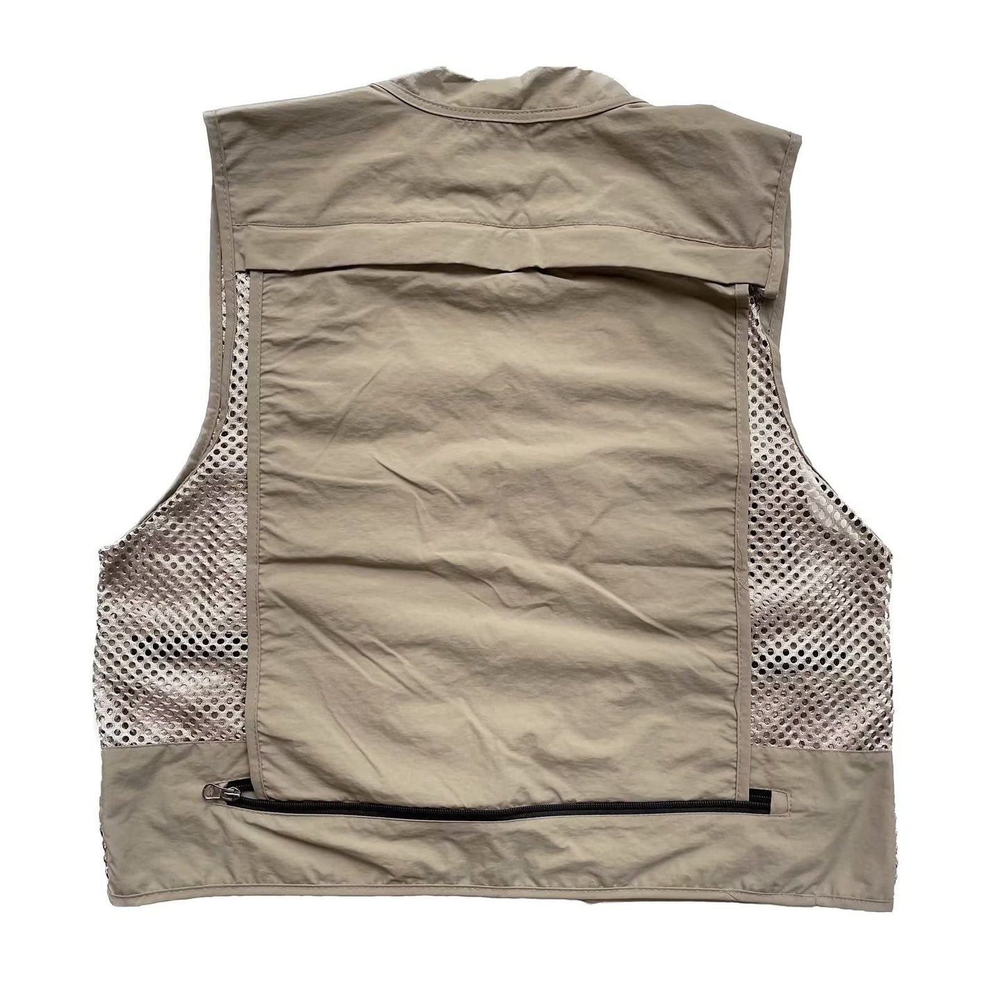 Men Mesh Breathable Multi-Pocket Vest Outdoor Travelers Fly Fishing Photography