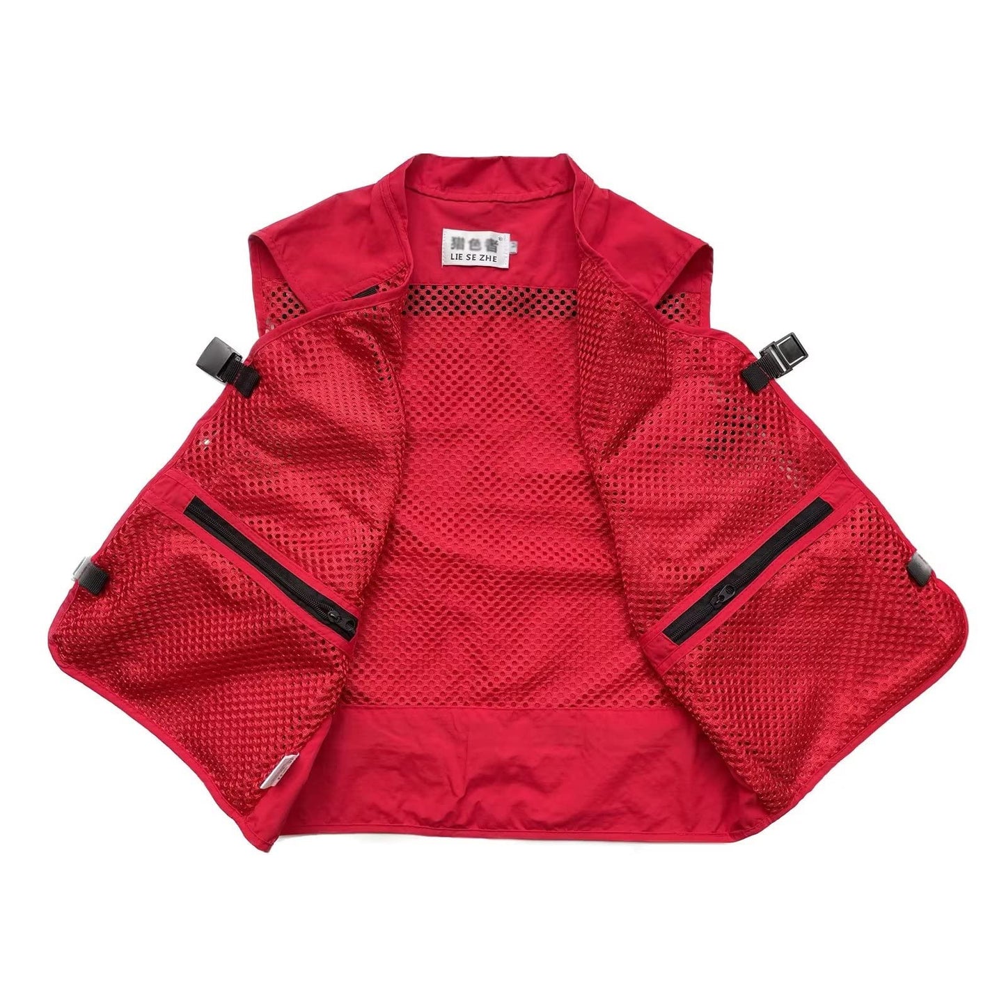 Men Mesh Breathable Multi-Pocket Vest Outdoor Travelers Fly Fishing Photography