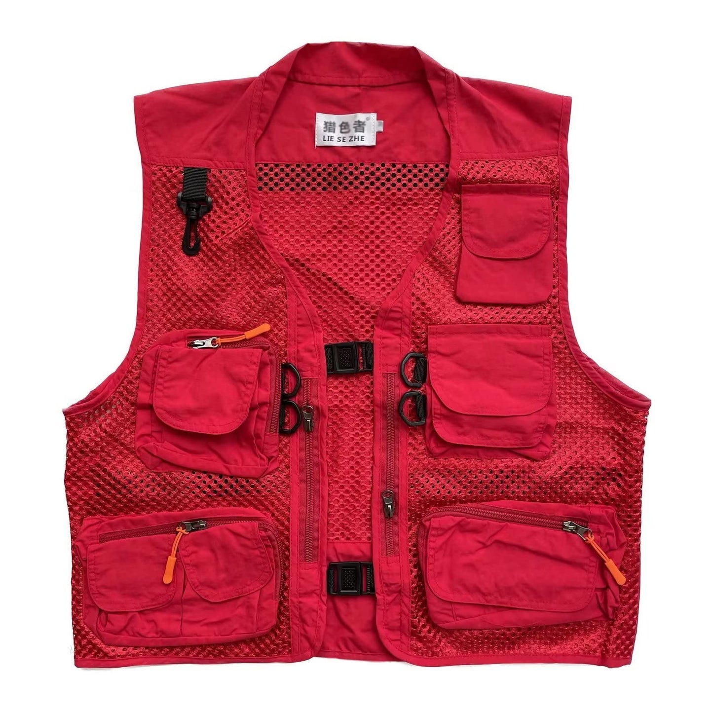 Men Mesh Breathable Multi-Pocket Vest Outdoor Travelers Fly Fishing Photography