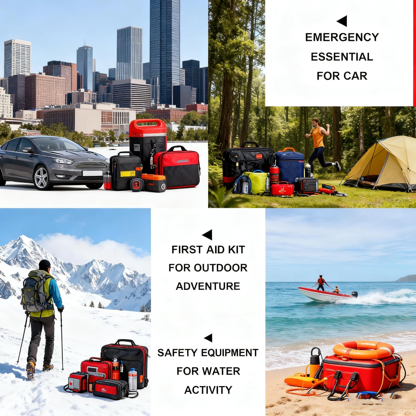 276PCS Small Travel First Aid Kit Supplies for Business, First Aid Kits Backpacking Essentials Items Trauma First Aid Survival Kits for Home Outdoor Adventure, Blue AMORNING