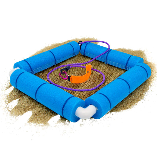 RELODECOR Beachcombing Shark Tooth Sifter – Lightweight Sand Sifter for The Beach with Comfortable Grip & Wrist Strap, Durable Shark Tooth Sifters and Shelling Tools for Beach Fossil & Shell Hunting