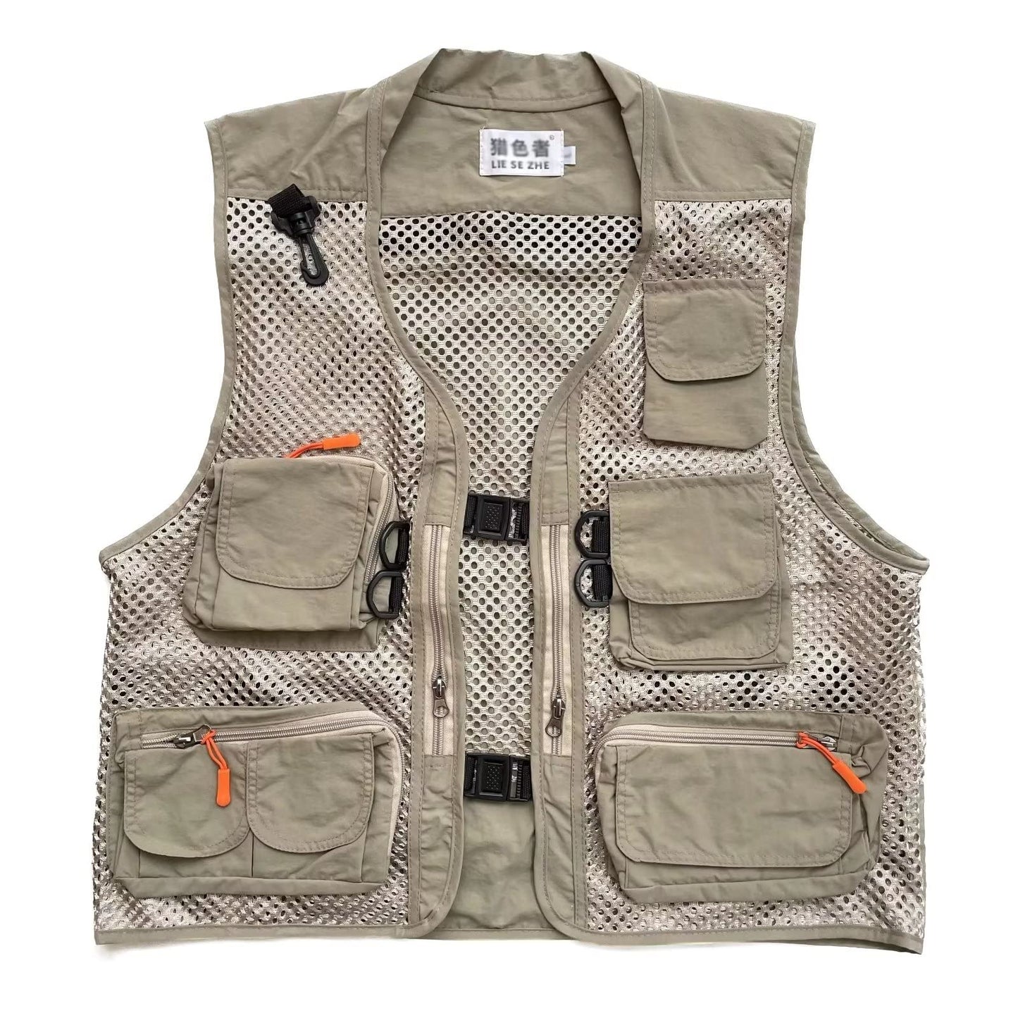 Mesh Multi-Pocket Field Vest — Breathable, Quick-Dry
