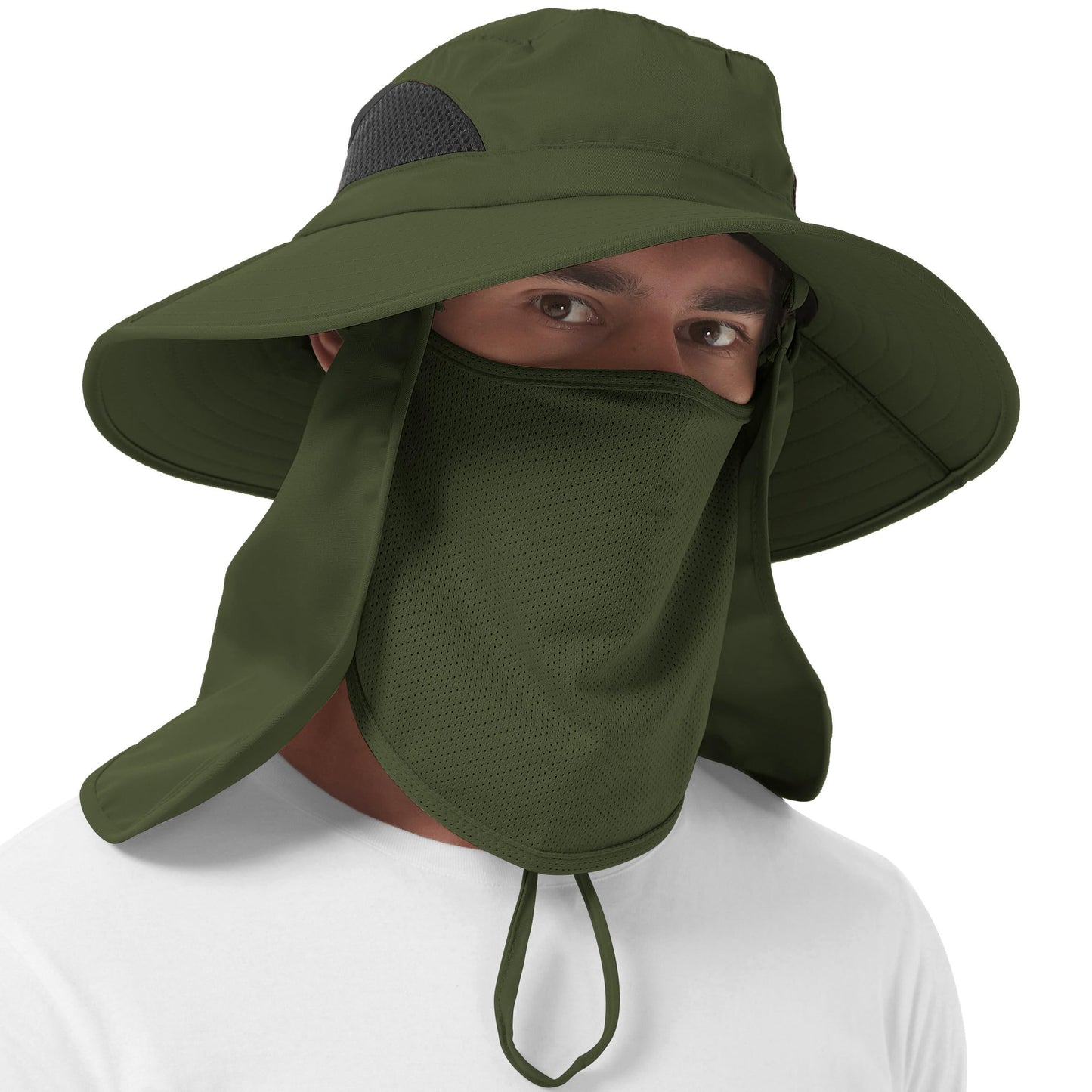 Wide-Brim Sun Hat — UPF 50+, Packable, Waterproof (EINSKEY)