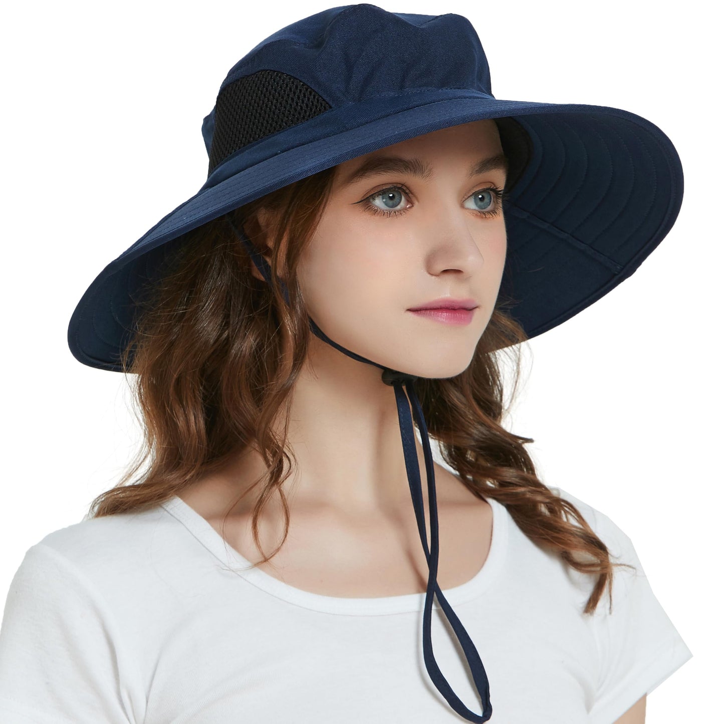 Wide-Brim Sun Hat — UPF 50+, Packable, Waterproof (EINSKEY)