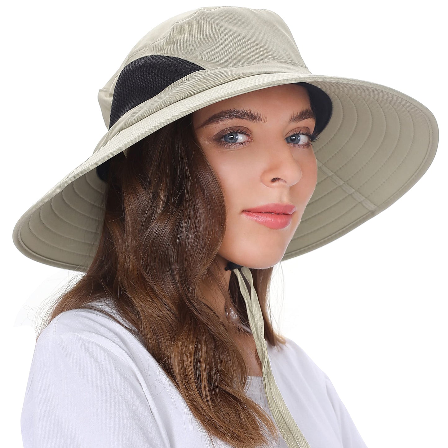 Wide-Brim Sun Hat — UPF 50+, Packable, Waterproof (EINSKEY)