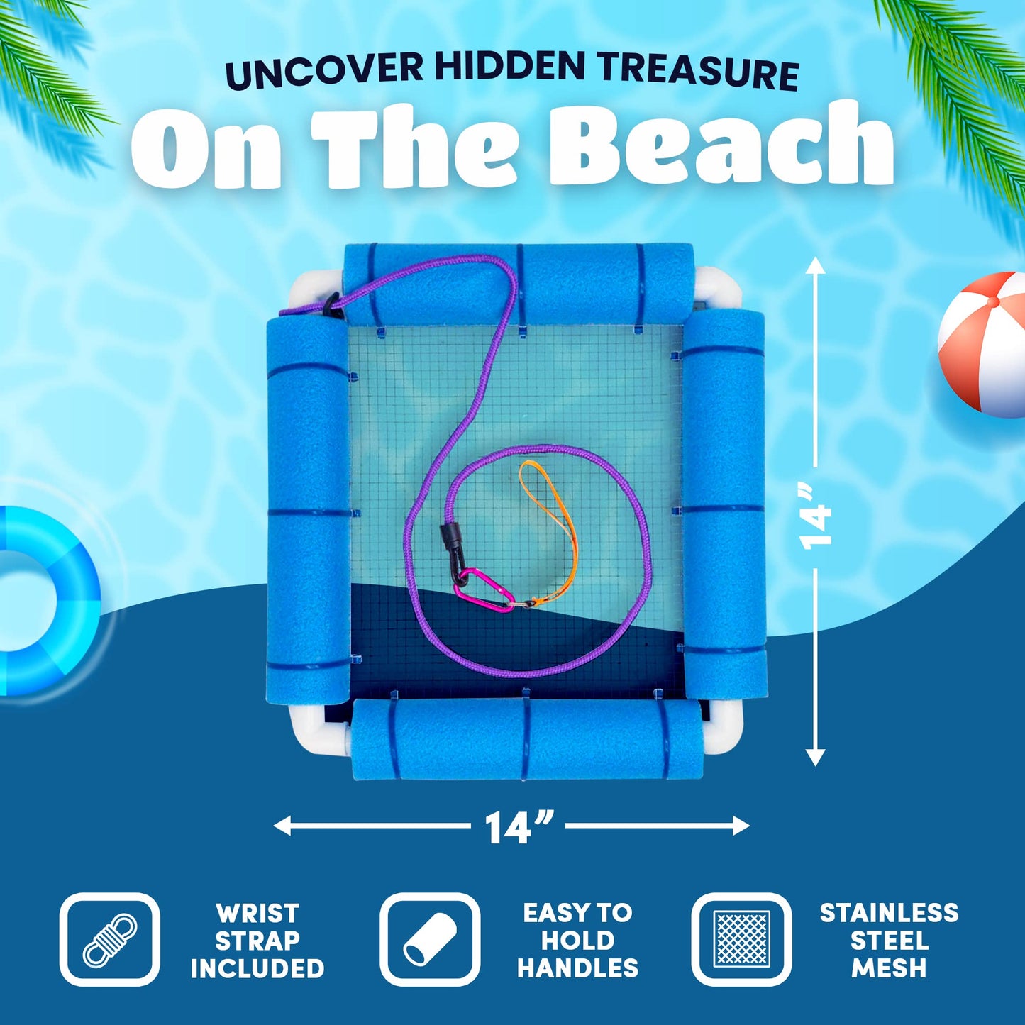 Shark Tooth Sifter — Lightweight, Large Screen (RELODECOR)