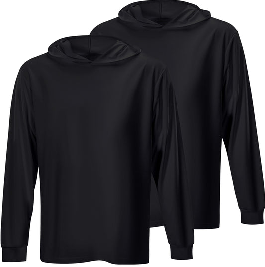 ProtectX High Visibility Sun Protection Lightweight Long Sleeve Hoodie, UPF 50+ Quick-Dry, SPF UV Shirt, Active Wear