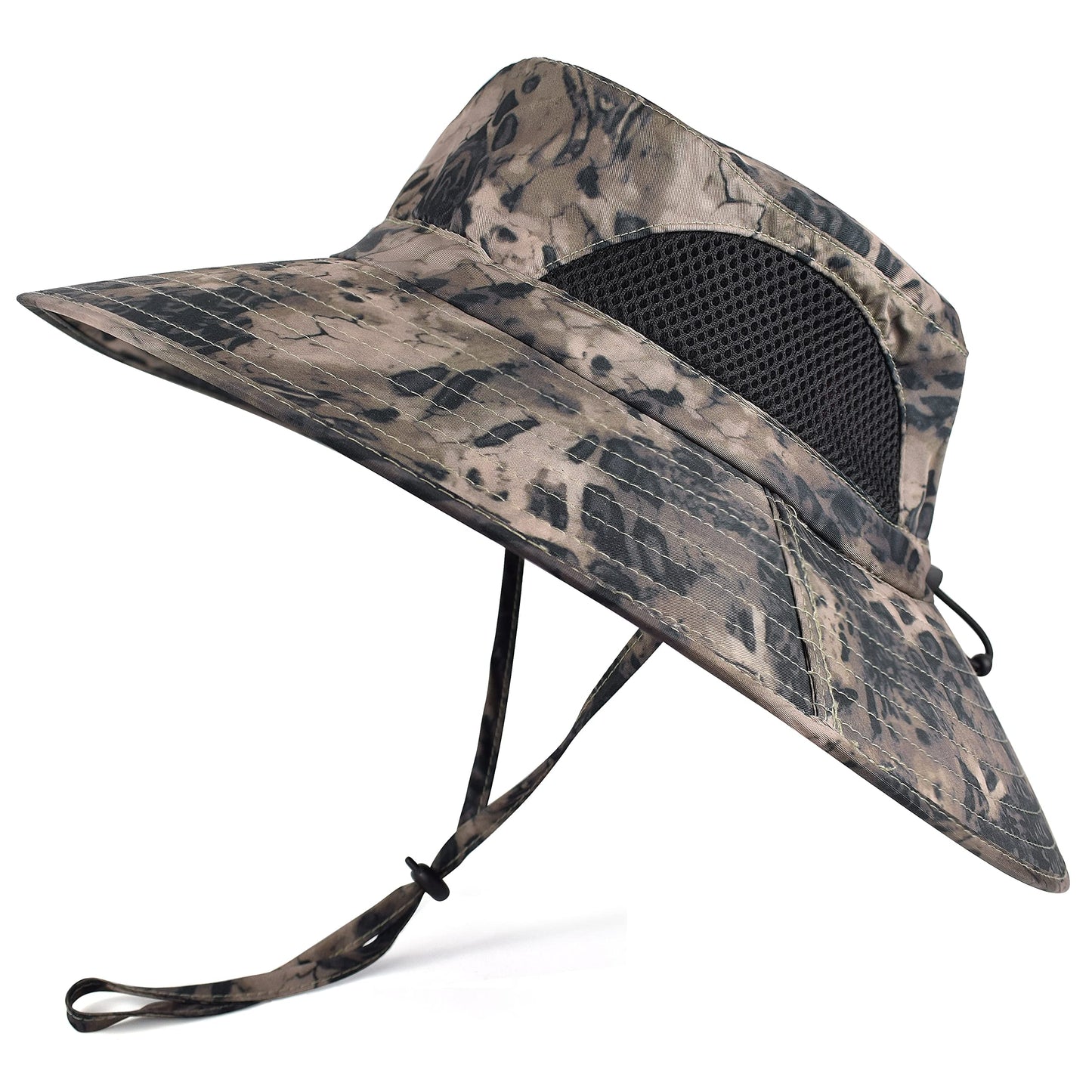 Wide-Brim Sun Hat — UPF 50+, Packable, Waterproof (EINSKEY)