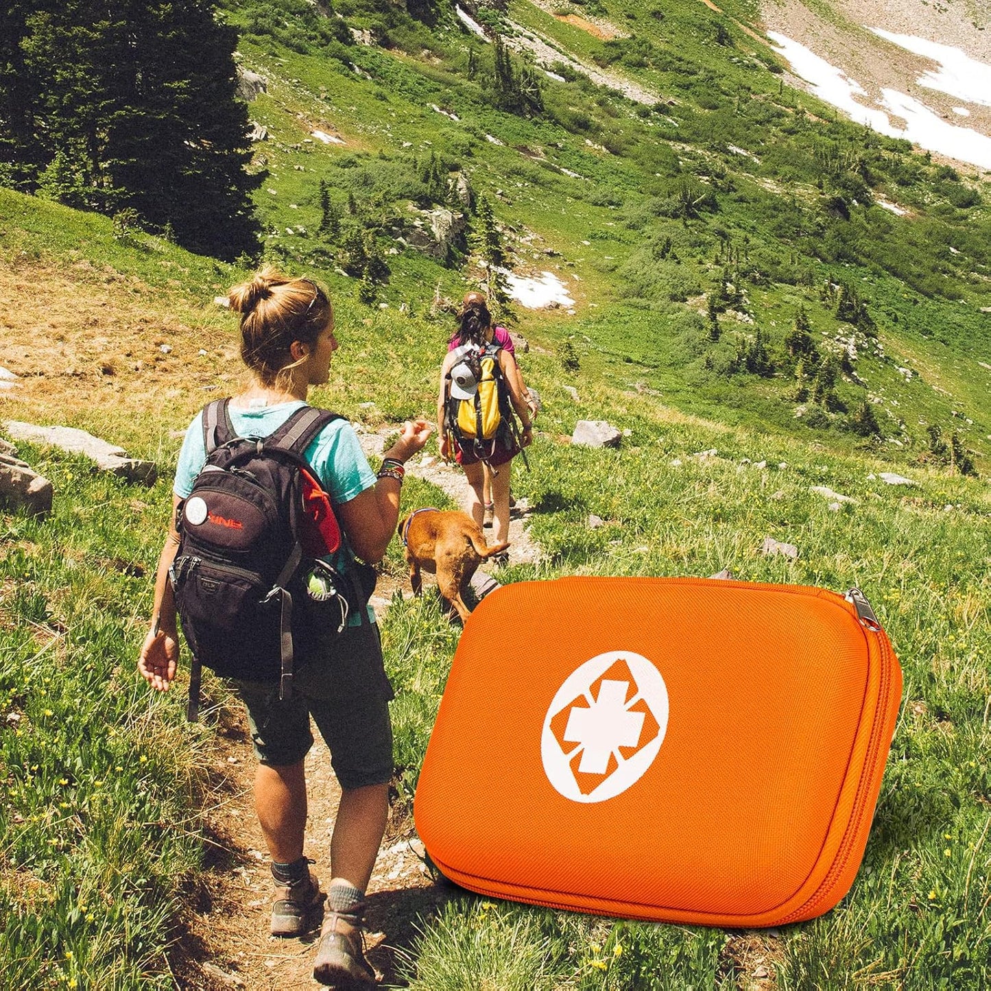 276PCS Small Travel First Aid Kit Supplies for Business, First Aid Kits Backpacking Essentials Items Trauma First Aid Survival Kits for Home Outdoor Adventure, Blue AMORNING