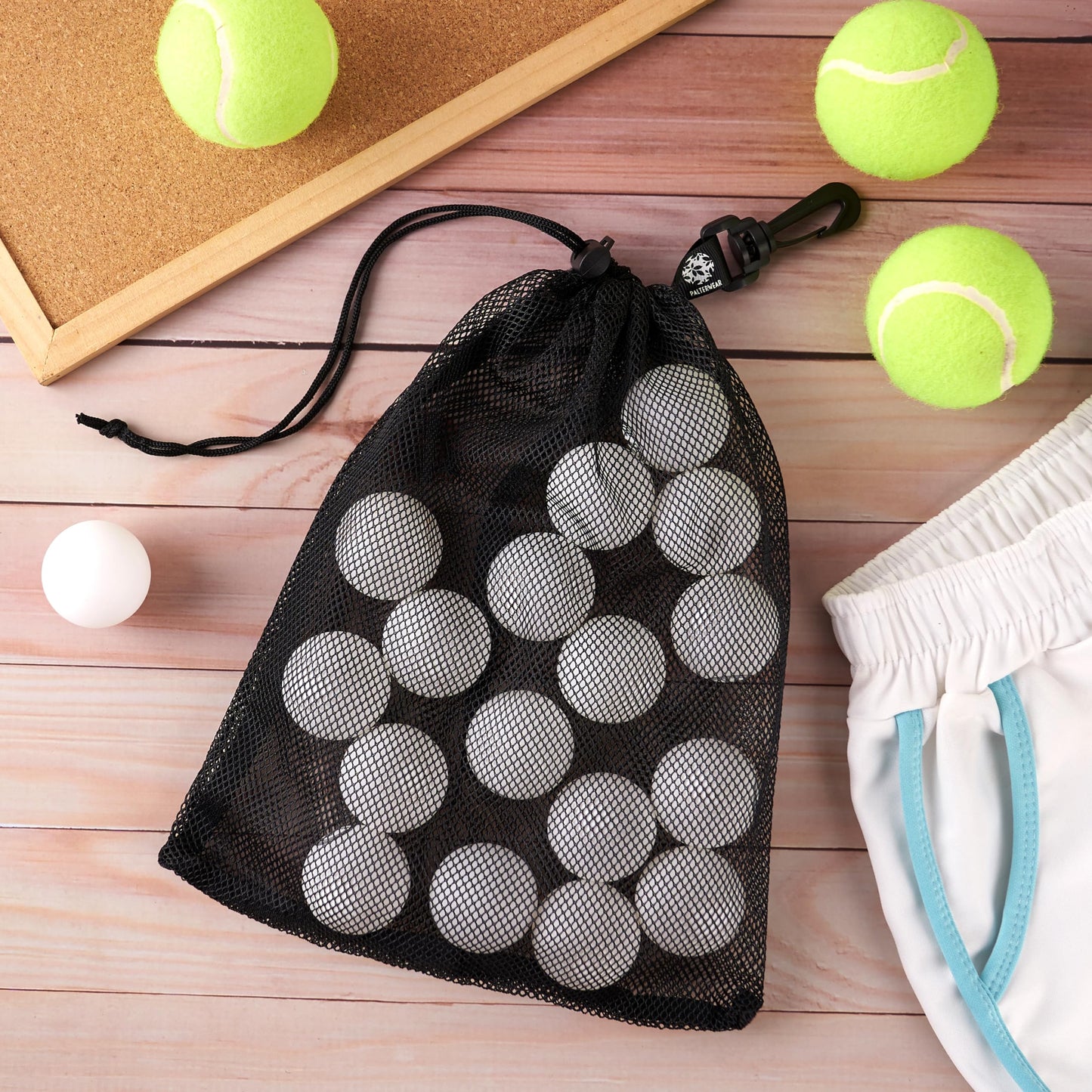 Mesh Find Bags with Clip — Set of 4 (6×8 in, Black)