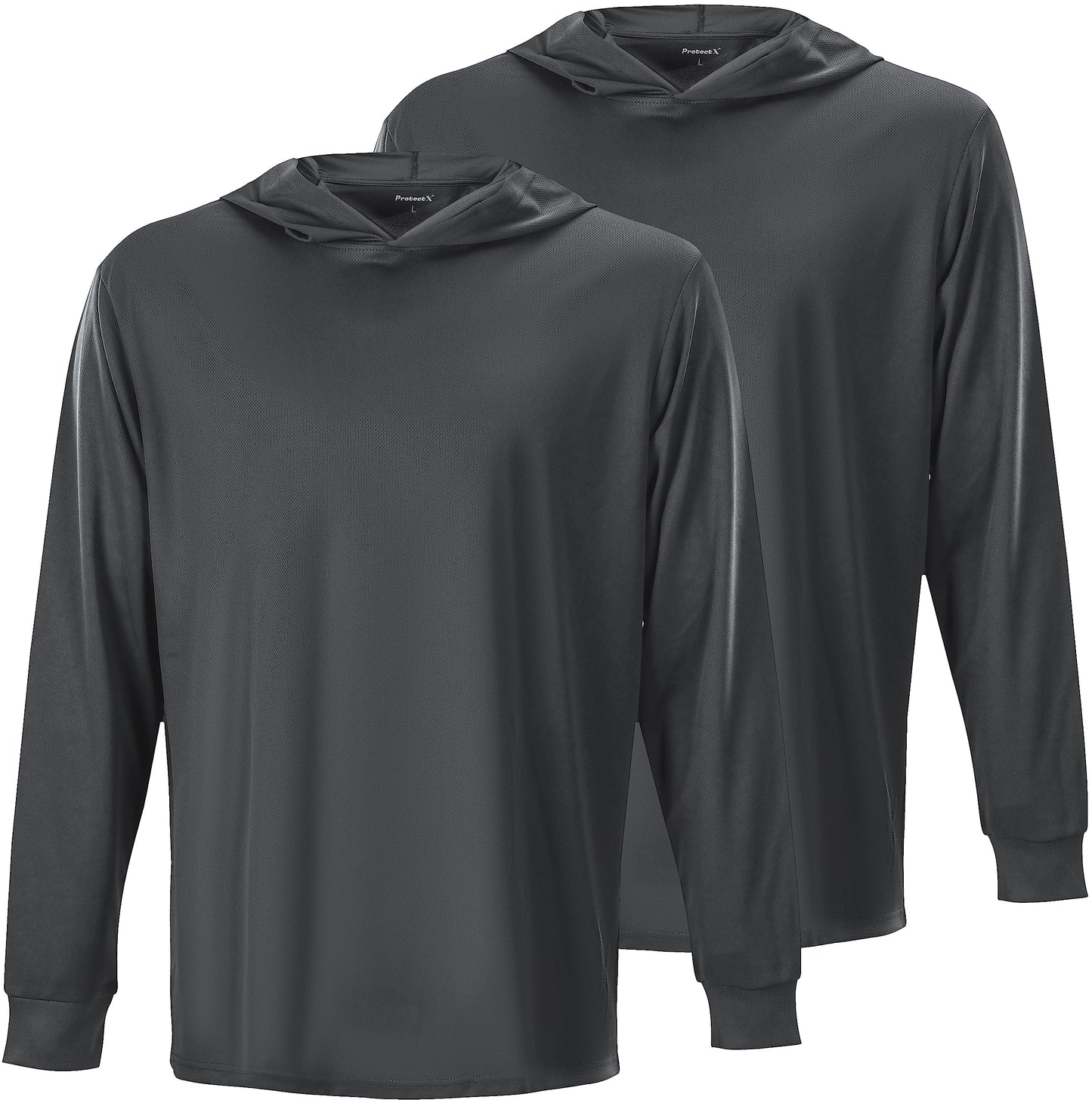 ProtectX High Visibility Sun Protection Lightweight Long Sleeve Hoodie, UPF 50+ Quick-Dry, SPF UV Shirt, Active Wear
