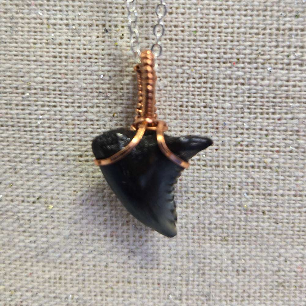 Copper Sentinel on silver chain