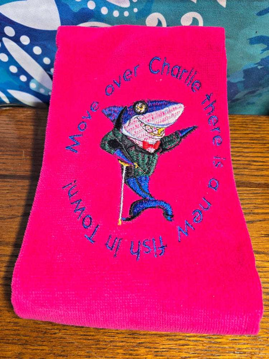 Fin-tastic Golf Towel Fossil Art Creations