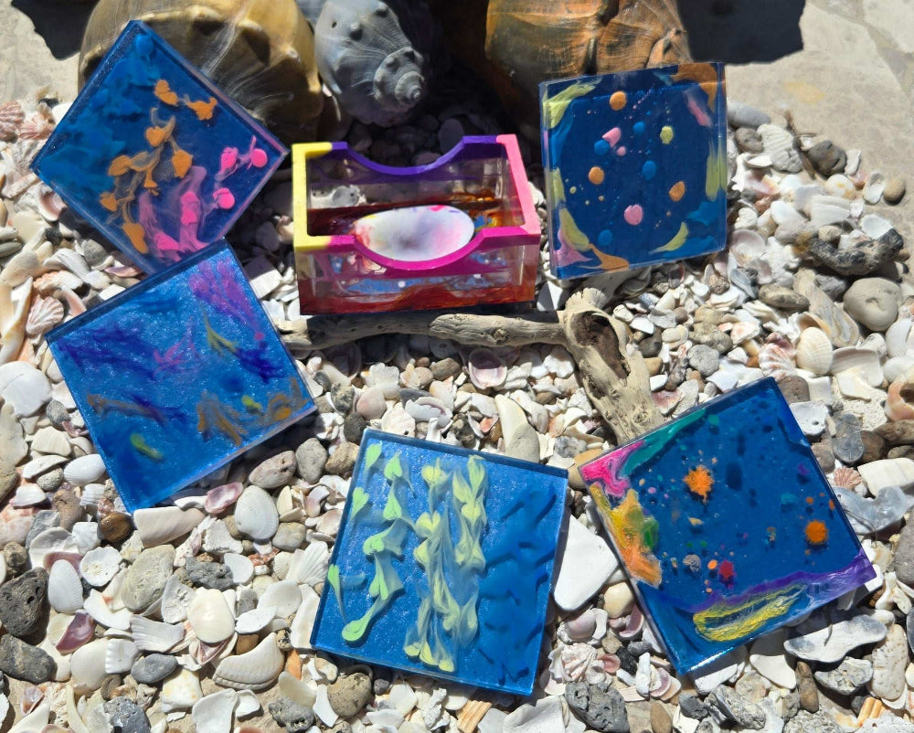 Soft Whisper Coaster Set Fossil Art Creations