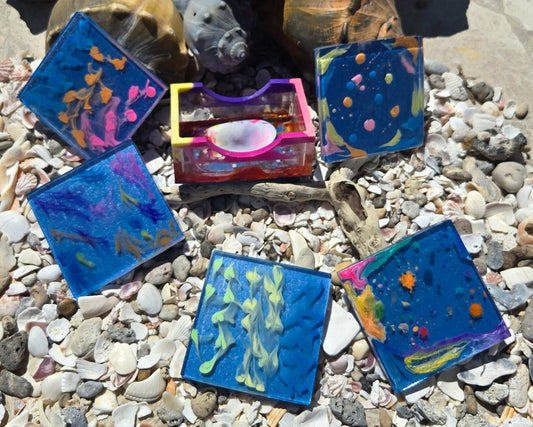 Soft Whisper Coaster Set Fossil Art Creations