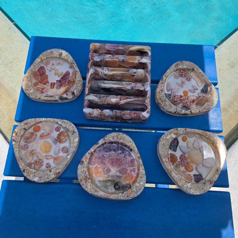 Seashell Haven Coaster Set