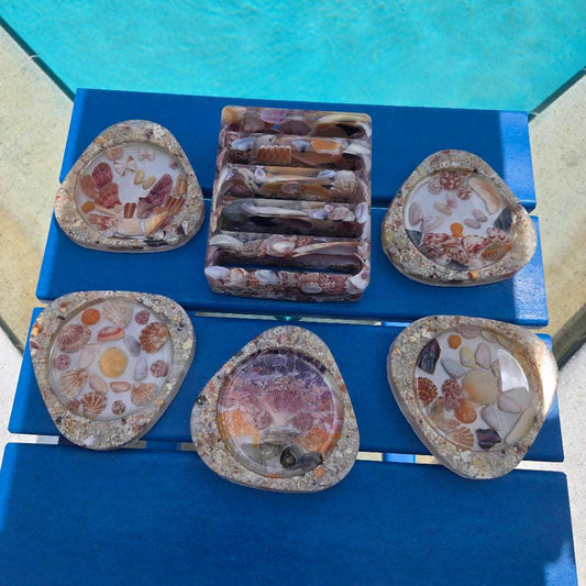 Seashell Haven Coaster Set