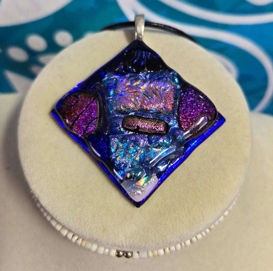 Tidal Dreamer Glass Pendant Fossil Art Creations
