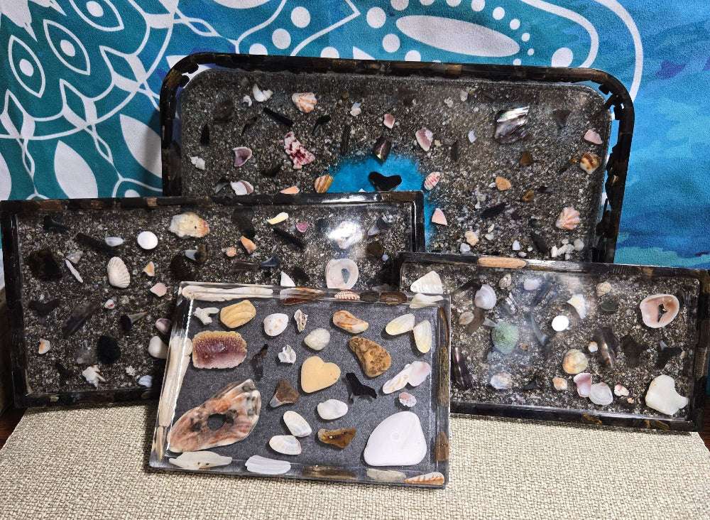 Ocean's Bounty Tray Fossil Art Creations